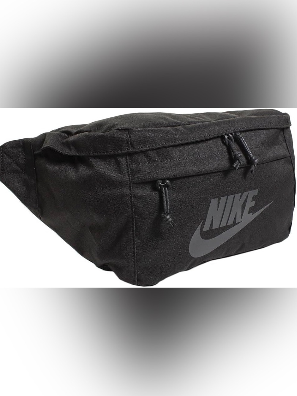 Nike Black Belt Bag with Reflective Logo